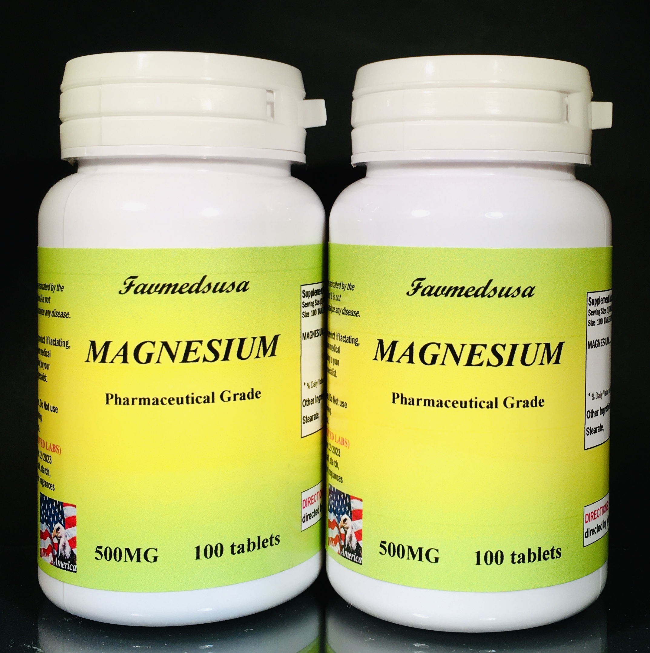 Magnesium 500mg - 200 (2x100) tablets